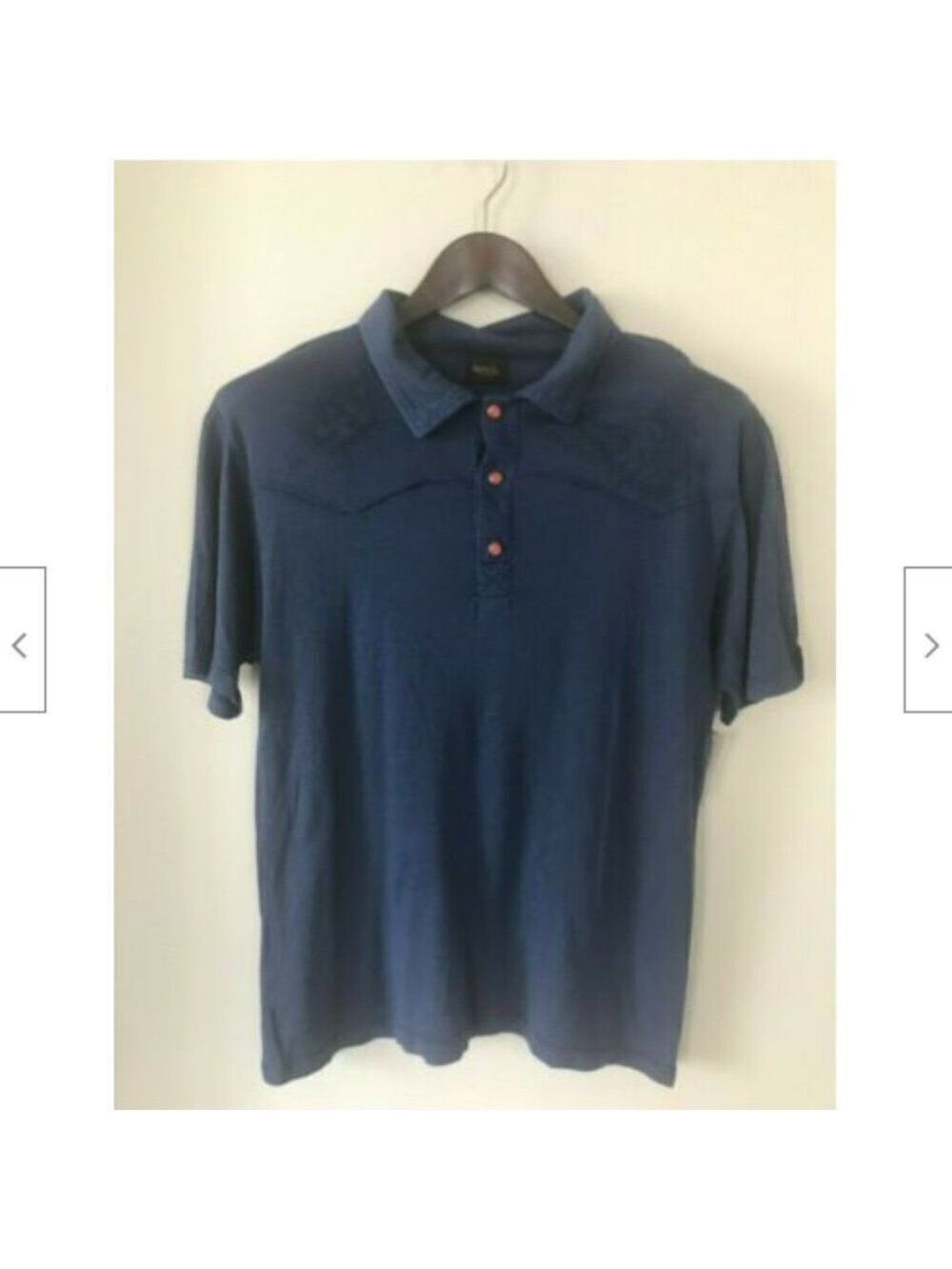Men Von Dutch Polo Neck T-Shirt Blue